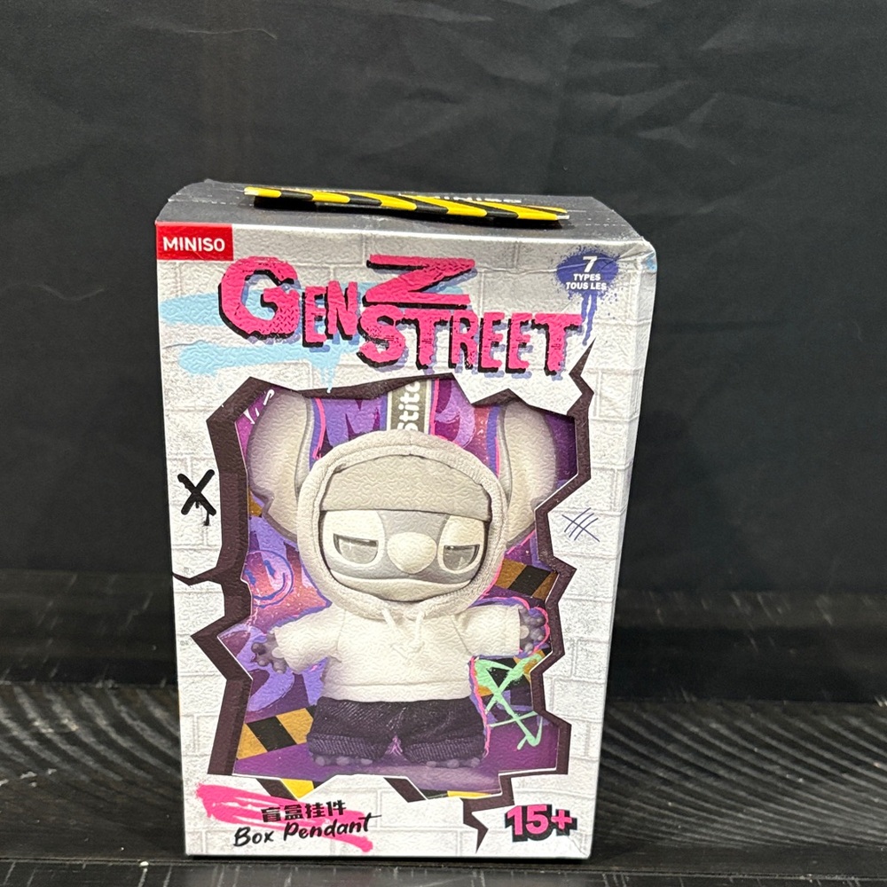 MINISO STITCH GENZ STREET SERIES BLIND BOX FIGURE VINYL PLUSH DOLL PENDANT GIFT!